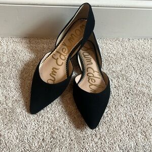 Sam Edelman black Suede “Rodney” flats size 6